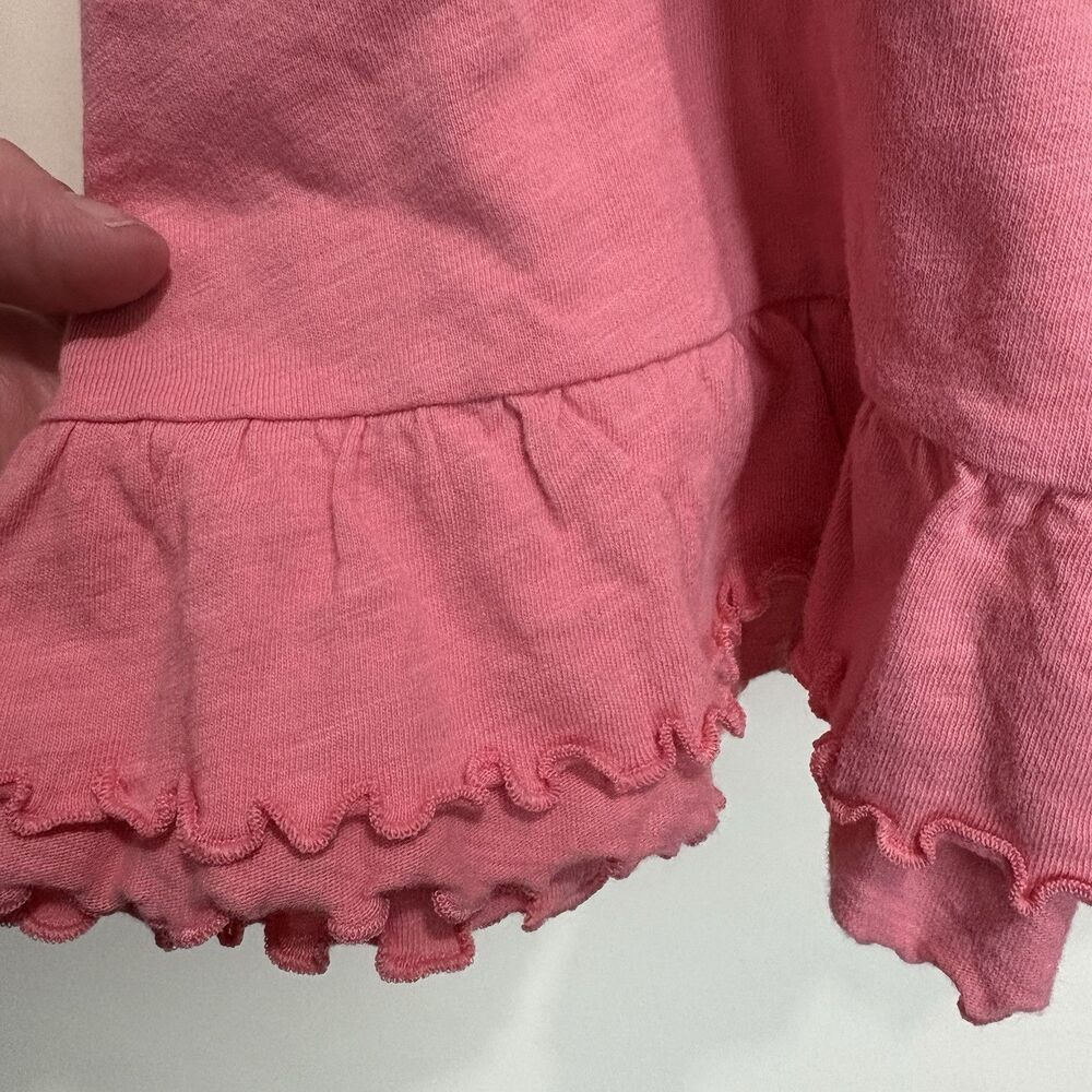 American Eagle Cropped Tank Top Size XL Pink Ruffle Hem NWT - Picture 7 of 12
